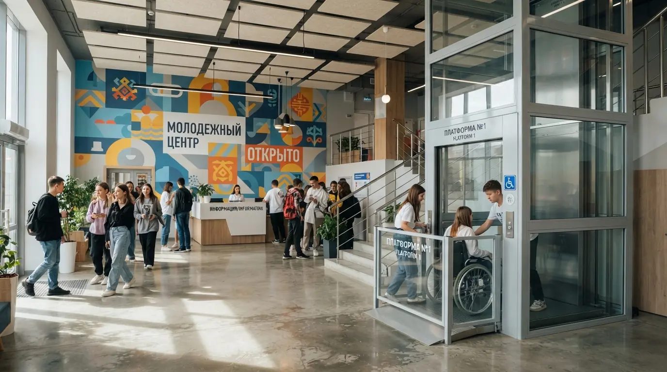 Наклонные подъёмники по лестничному маршу — вертикальный, платформа, подъёмник
