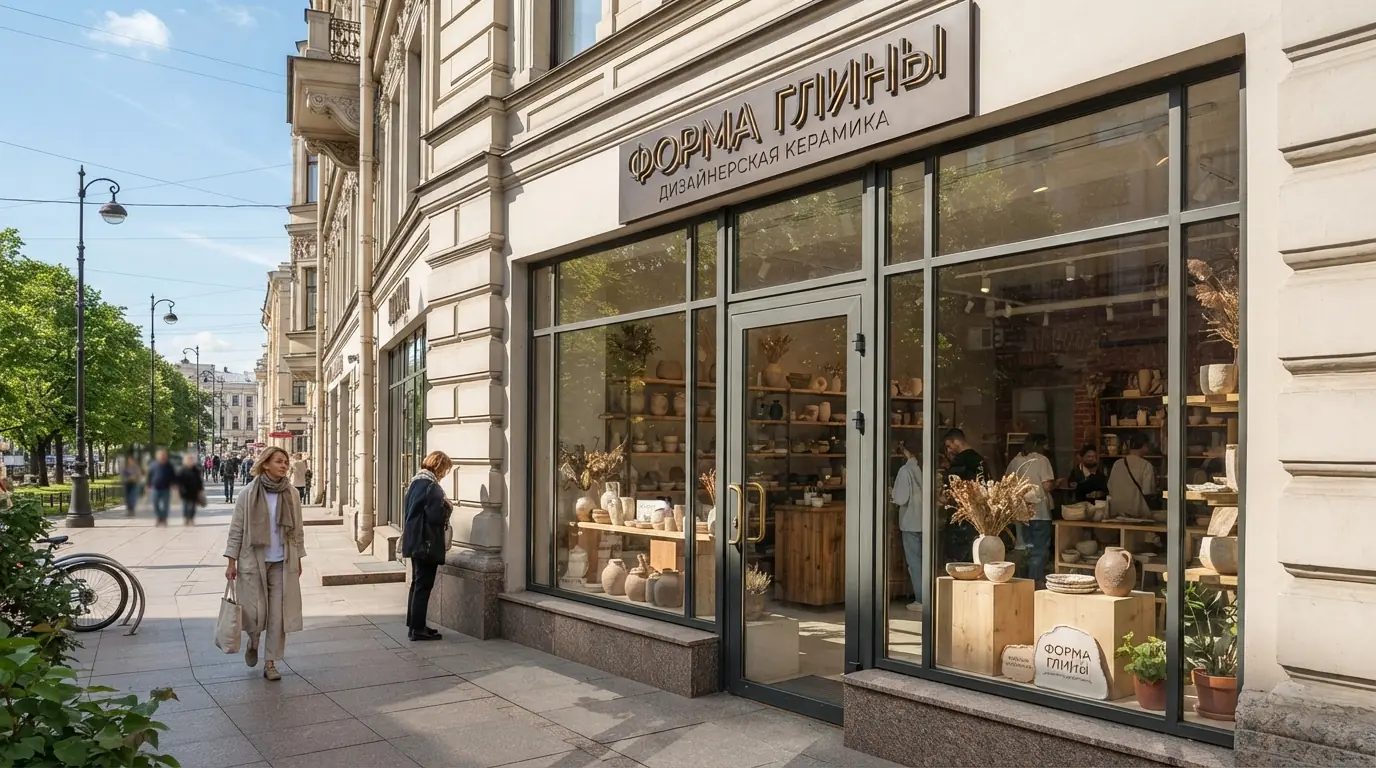 Фасадные композитные панели (АКП) — глина, керамика, студия, окно